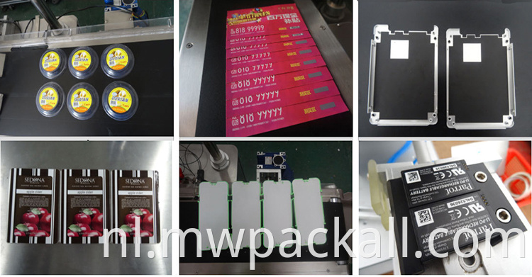 Automatische doos Carton zakzak Flat Labing Machine /Automatic Top Labeler geplaatste labels op de bovenkant van de containers